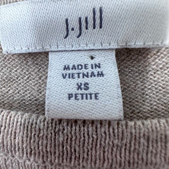 J Jill Sweater Women Petite XS Westin Dog Pullover Knit Lightweight Preppy Puppy - Picture 8 of 9